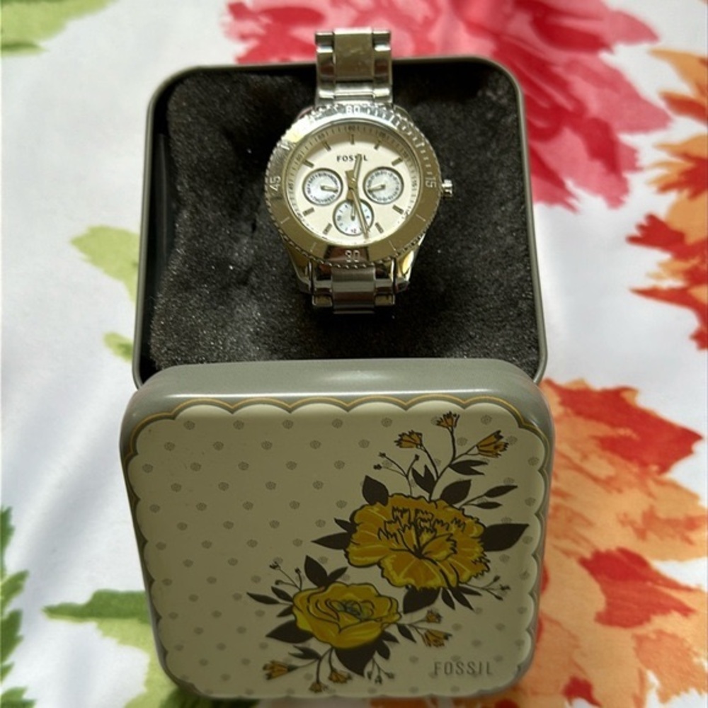 Fossil Three- hand Stainless Steel Watch